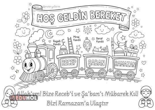 Üç Aylar Boyama Sayfası