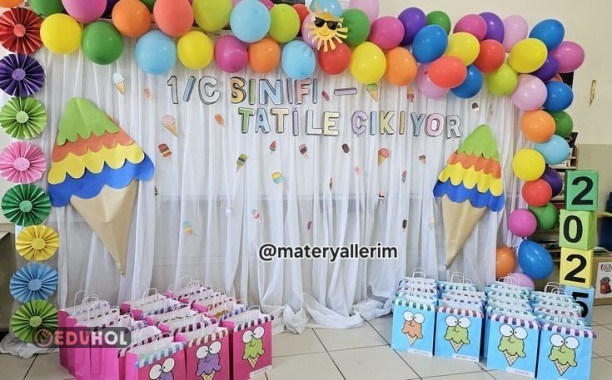 Yaz Tatili Karne Pano Harfleri