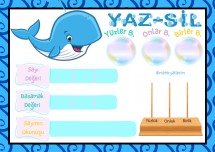 3 Basamaklı Doğal Sayılar - Yaz-Sil