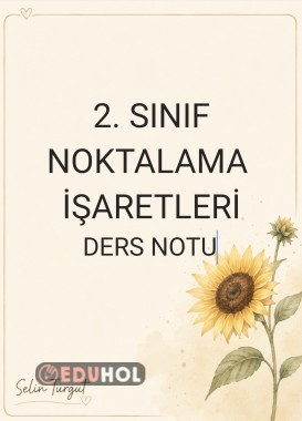 Noktalama İşaretleri Ders Notu