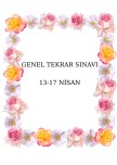 13-17 Nisan Genel Tekrar Sınavı
