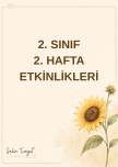2.SINIF 2. HAFTA ETKİNLİKLERİ