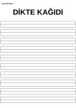 Dikte Kağıdı