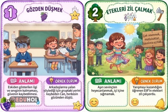 Görselli Deyim Kartları 20 adet