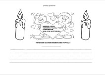 ÖGRETMENİME BOYAMALI MEKTUP