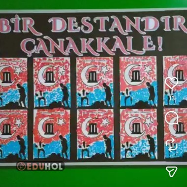 Çanakkale Zaferi pano başlığı