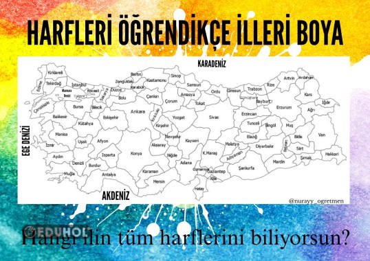 Hangi illeri yazmayı öğreniyoruz?