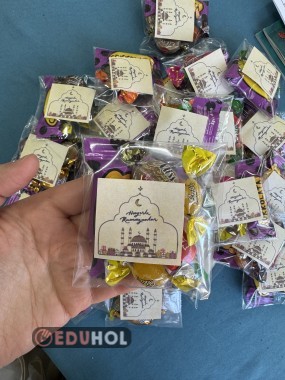 Hayırlı Ramazanlar hediye paketi süsü