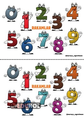 RAKAMLAR VE YÜZLÜK TABLO