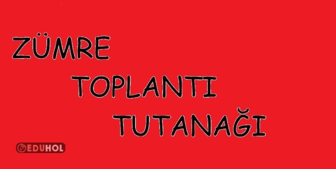 2. Dönem Zümre Toplantı Tutanağı