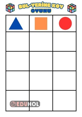 BUL-YERİNE KOY OYUNU (yap-boz)