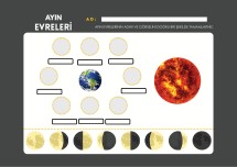 Ayın evreleri etkinlik kağıdı