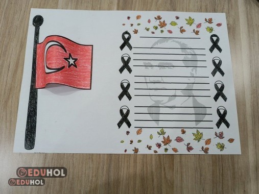 10 Kasım Atatürk'ü Anma için şiir şablonu