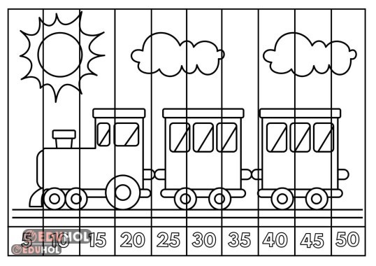 5'er Ritmik Sayma Yapbozu