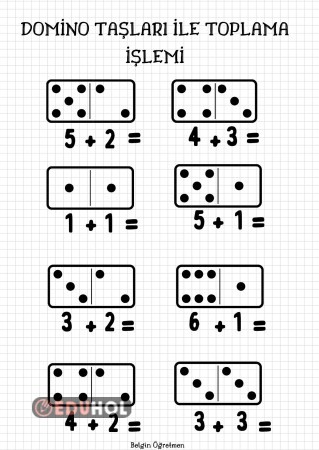 Domino Taşları ile Toplama işlemi