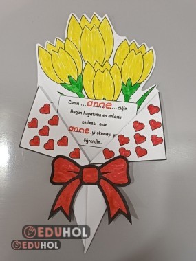 İlk anne yazma etkinliği annelerimize vermek için