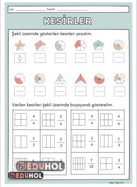 Kesirler Çalışma Sayfası