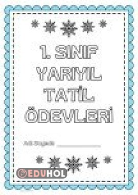 Yarıyıl Tatil Ödevleri 20 sayfa