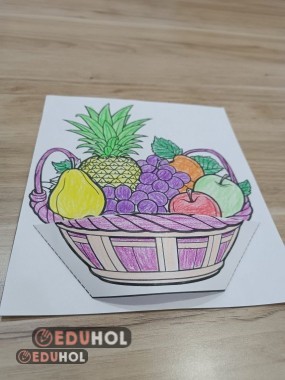 Yerli Malı Haftası için 3d meyve sepeti