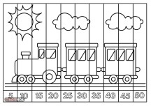 5'er Ritmik Sayma Yapbozu