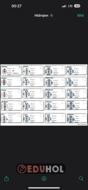 Elementler elektron dağılımı çalışma sayfası