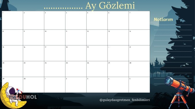 Ay Gözlem Takvimi