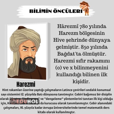 Harezmi Kimdir? Harezmi'yi Tanıyalım.Bilimin Öncüleri