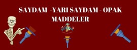 Saydam / Yarı Saydam ve Opak Maddeler