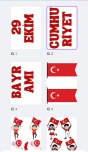 29 Ekim Cumhuriyet Bayramı pano yazı görsel