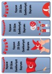 29 Ekim Cumhuriyet Bayramı Kitap Ayracı