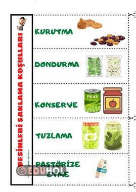 Besinleri Saklama Koşulları