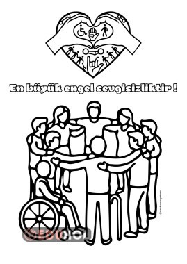 3 Aralık Dünya Engelliler Günü Boyama