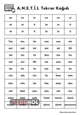 ANETİL Okuma Tekrarı