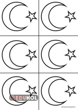 Ay yıldız Şablonu