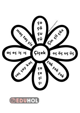 Ç harfi çiçek