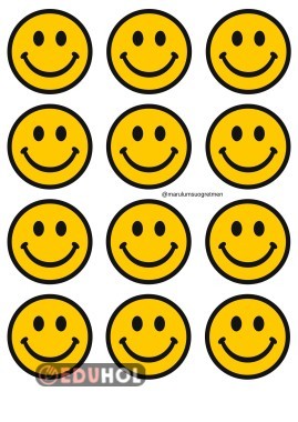 Gülen Yüz balon şablonu