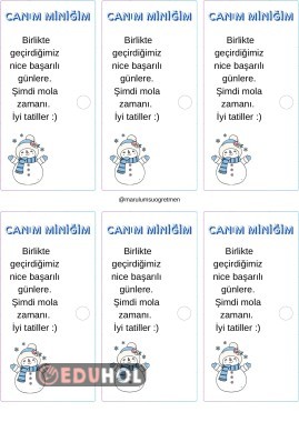 Karne hediye kalem kartı