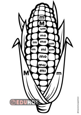 M m harfi mısır boyama