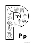P harfi boyama