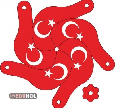 29 Ekim rüzgar gülü şablon