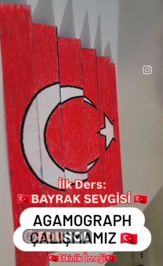 Bayrak Sevgisi🇹🇷 AGAMOGRAPH ÇALIŞMASI