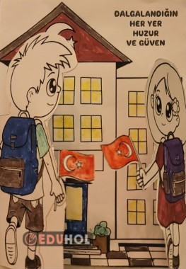 BAYRAK TEMALI, 3 boyutlu resim boyama