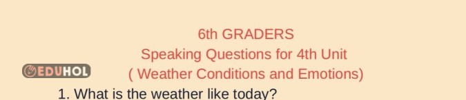 6.sınıf 4.ünite konuşma soruları
