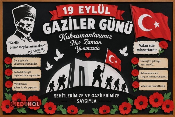 🇹🇷 19 Eylül Gaziler Günü Pano