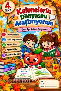 🍁📚 4. Sınıf – Kelimelerin Dünyasını Araştırıyorum