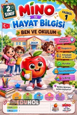 🍎📚 MİNO İLE HAYAT BİLGİSİ – FASİKÜL 1: BEN VE OKULUM 📚🍎