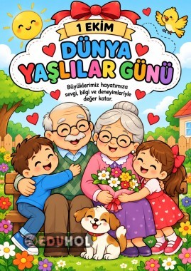 Yaşlılar Günü Boyama Sayfaları 🎨