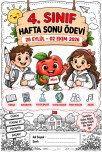 📚❤️ 4. Sınıf 3. Hafta Sonu Ödev ve Etkinlik