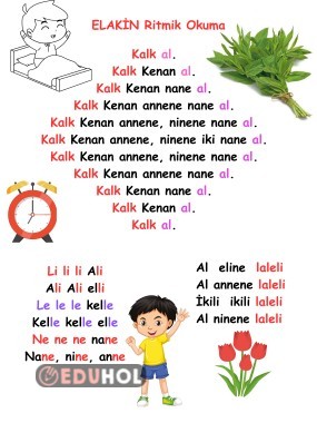 ELAKİN harfleri ritimli okuma