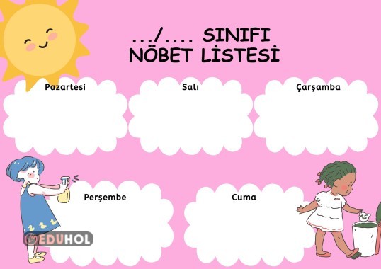 Nöbet Listesi · Eduhol - Etkinlik İndir Oyun Oyna Test Çöz Video İzle